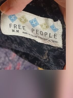 Vintage Free People Floral Crop Top
